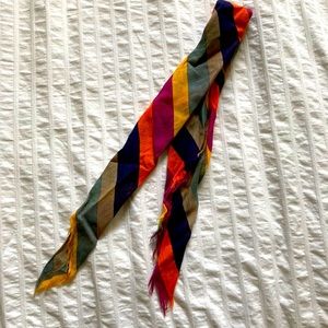 Multicolored Madewell neck scarf/ bandana